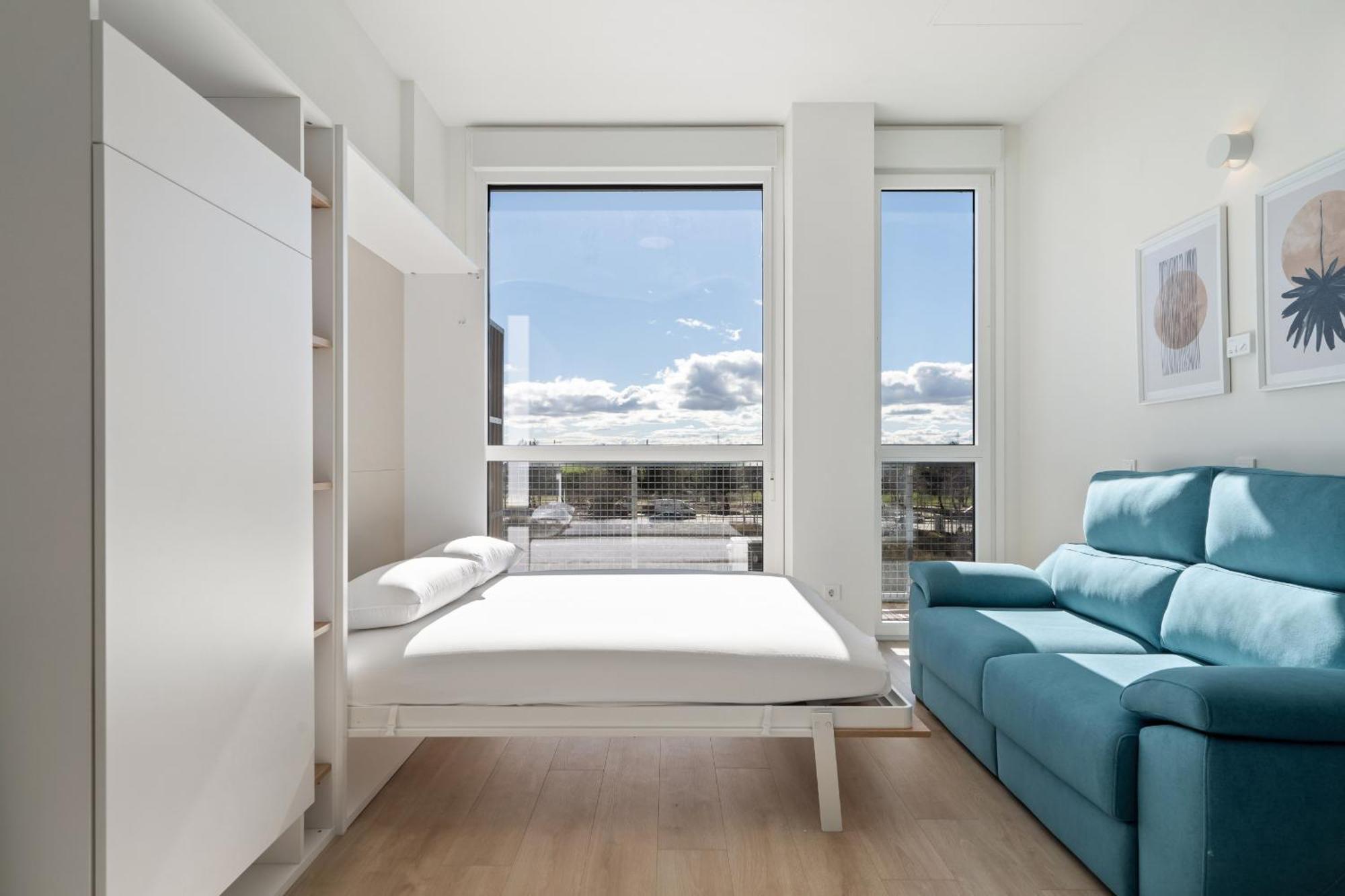 Ferienwohnung Loft Reformado Industrial Con Garaje Alquiler Temporal Madrid Exterior foto